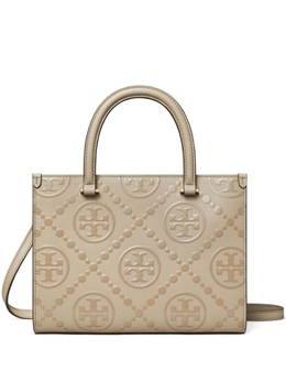 Tory Burch сумка-тоут T Monogram, серый 162013200 | нейтральные цвета