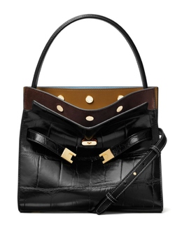 Сумка-шоппер Tory Burch Lee Radziwill Textured Small, черный 162237001 | черный