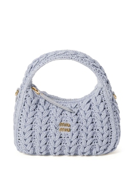 Плетеная сумка Miu Miu Wander, синий 5bc125vooo2cqz | синий