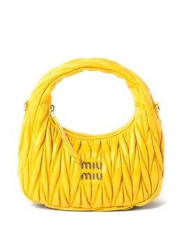Стеганая сумка-тоут Miu Miu Wander, желтый 5bc125vooyn88 | желтый