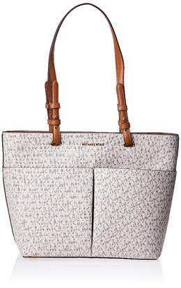 Женская большая сумка через плечо Michael Kors Bedford, цвет Vanilla Mk Signature 7084458737724 | vanilla mk signature