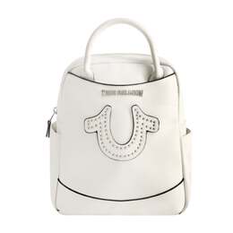 Мини-рюкзак True Religion с заклепками в форме подковы, белый 7161632751676 | white