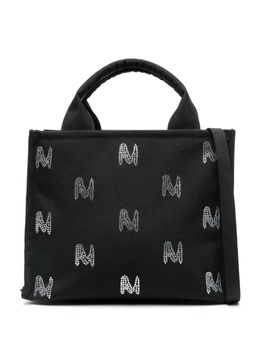 MSGM сумка-тоут с кристаллами и логотипом, черный 3742mdz78415 | черный