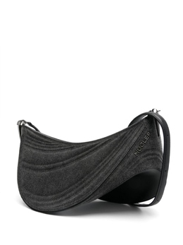 Mugler средняя сумка через плечо Spiral Curve, серый 24f10sa0004211 | серый