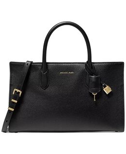 Кожаная сумка-портфель MICHAEL Scarlett Medium East West Michael Kors, черный 19097046 | black