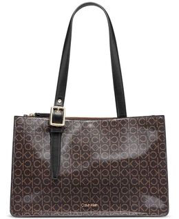 Фирменная сумка-тоут Havana Calvin Klein, коричневый 19206976 | brown khk