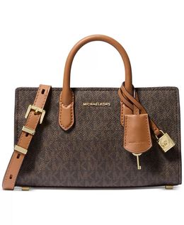 Очень маленькая сумка через плечо с логотипом Scarlett East West Michael Kors, бежевый 19391641 | brn/acorn