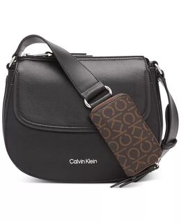 Регулируемая сумка через плечо Bella с фирменной сумкой на молнии Calvin Klein, черный 16381855 | black/silver