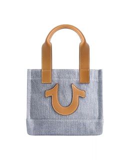 Мини-джинсовая сумка-тоут True Religion, синий 18515691 | light blue