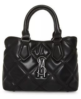 Сумка-саквояж с металлическим логотипом Bmickey Steve Madden, черный 18382478 | black