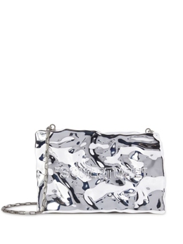 Off-White клатч Crushed с тиснением, серебристый ownm054s24met0017200 | серебристый
