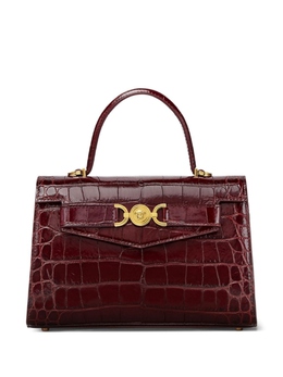 Сумка-тоут Versace с тиснением под крокодила, коричневый 10138231a08724 | коричневый