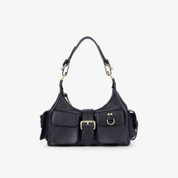 Сумка через плечо из кожи Amelia с множеством карманов The Kooples, черный r04388700 | black