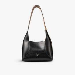 Маленькая кожаная сумка через плечо Diamond Hobo Jimmy Choo, черный r04401789 | black/gold