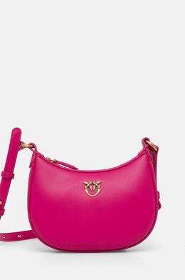 Кожаная сумка Pinko с логотипом, розовый 9byh-tod0rt_43x | rosa