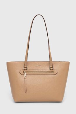 Кожаная сумка DKNY, бежевый 9byh-tod0j8_80x | beige