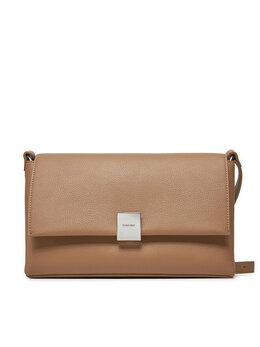 Сумка Calvin Klein Ck Plaque Medium Shoulder Bag K60K612783, коричневый 8721107062242 | braun