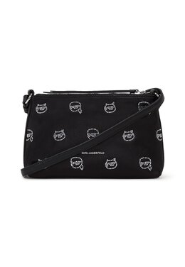 Сумка через плечо IKONIK RHINESTONE Karl Lagerfeld, черный k4851h1h4-q11 | black
