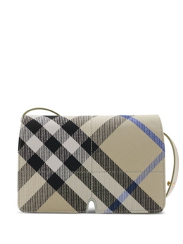 Сумка через плечо в клетку Burberry, бежевый 8086971 | бежевый