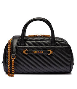 Сумка Guess с ручкой стеганая на золотой цепочке, черный gu245w00028348900os | nero