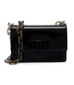 Сумка через плечо Furla глянцевая на цепочке, черный fu244w00000525700os | nero