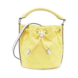 Спортивная мини-сумка Fleming из мягкой лакированной кожи с каймой Tory Burch, желтый to232w00000670100os | giallo