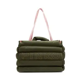 Микросумка-Шоппер из переработанных материалов Pinko, зеленый pi235w000181a2500os | verde