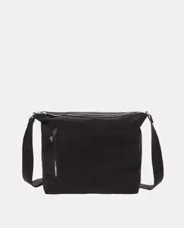 Темно-синий нейлоновый хобо с молнией Mandarina Duck, черный 1002818522605 | negro