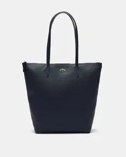 Зеленая сумка-шоппер Petite Piqué на молнии Lacoste, темно-синий 3617072654856 | azul marino