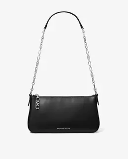 Кожаная сумка через плечо с ручкой-цепочкой Michael Kors, черный 33927 | negro