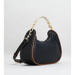 Tod's Кожаная сумка-хобо, черный 7197290397756 | black