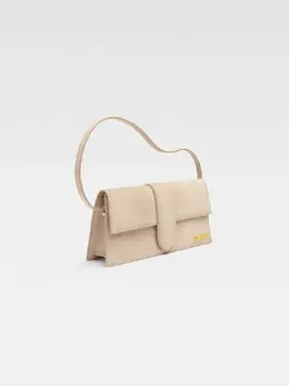 Длинная сумка с клапаном Ле Бамбино Jacquemus, темно-бежевый 3700943112552 | dark beige