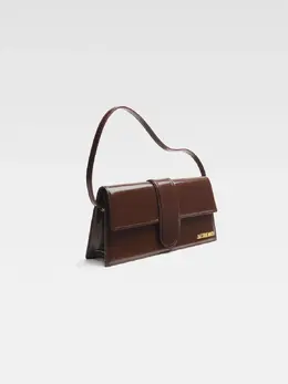 Длинная сумка с клапаном Ле Бамбино Jacquemus, коричневый 3700943285942 | midnight brown