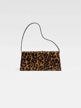 Длинная сумка с клапаном Ле Бамбино Jacquemus, коричневый 3700943349934 | print leopard brown