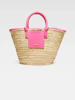Пляжная сумка-корзина Ле Панье Соли Jacquemus, темно-розовый 3700943207845 | dark pink