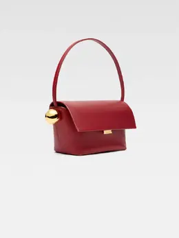 Сложенная сумка через плечо Ле Рон Карре Jacquemus, темно-красный 3700943423771 | dark red