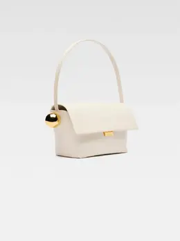 Сложенная сумка через плечо Ле Рон Карре Jacquemus, слоновая кость 3700943423757 | light ivory