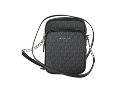 Сумка через плечо Michael Kors Jet Set Travel Signature с логотипом и цепочкой через плечо F, цвет New Black Mk/Sv 7014881984572 | new black mk/sv