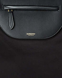 Клатч Burberry Olympia из парусины и кожи с бахромой, черный 6886207946812 | black