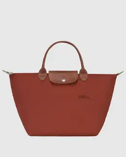 Зеленая сумка Le Pliage с застежкой-молнией Longchamp, коричневый 3597922673650 | marrón