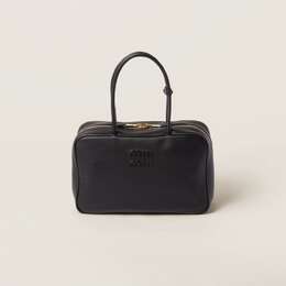 Кожаная сумка Beau Miu Miu, черный 5bb117_2crw_f0002_v_mon | noir