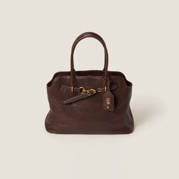 Сумка Adventure из кожи наппа Miu Miu, коричневый 5bg291_2bbl_f0nbl_v_oon | bruyère
