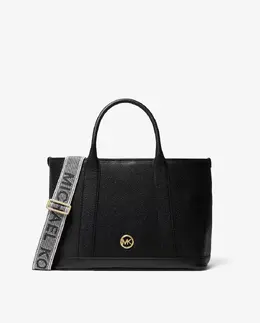 Кожаная сумка-тоут Luisa, трансформируемая в плечо через плечо Michael Kors, черный 36087 | negro
