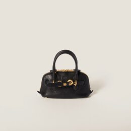Мини-Сумка Adventure из кожи наппа Miu Miu, черный 5bp090_2bbl_f0002_v_ooo | noir
