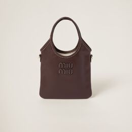 Кожаная сумка IVY Miu Miu, коричневый 5ba281_acrw_f0nbl_v_oln | bruyère