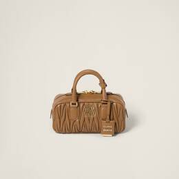 Сумка Arcadia из стеганой кожи наппа Miu Miu, коричневый 5bb142_an88_f098l_v_oon | caramel