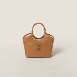 Кожаная сумка IVY Miu Miu, коричневый 5ba284_2crw_f0046_v_oon | cognac