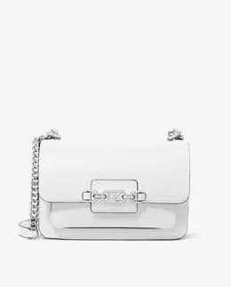 Сумка через плечо из кожи вереска с двойными ручками-цепочками Michael Kors, белый 196163135816 | blanco