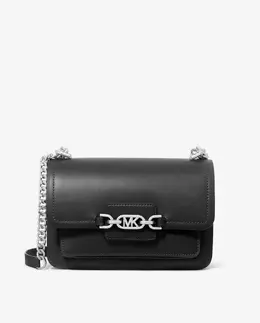 Сумка через плечо из кожи вереска с двойными ручками-цепочками Michael Kors, черный 196163135816 | negro