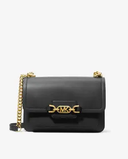 Сумка через плечо из кожи вереска с двойными ручками-цепочками Michael Kors, черный 196163133867 | negro